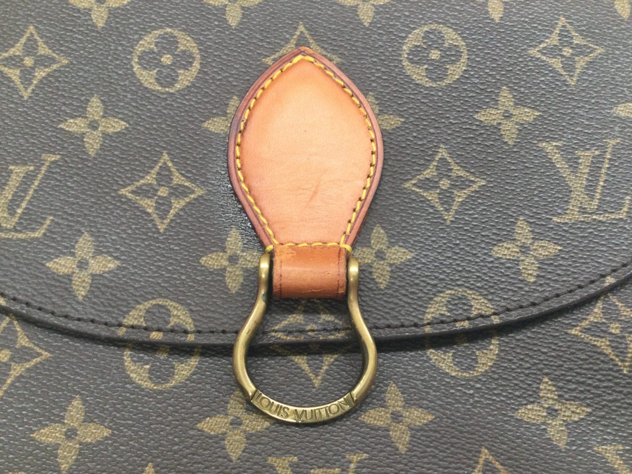 22-99 ルイヴィトン(Louis Vuitton)サンクルーショルダーバッグ　ヌメ革交換