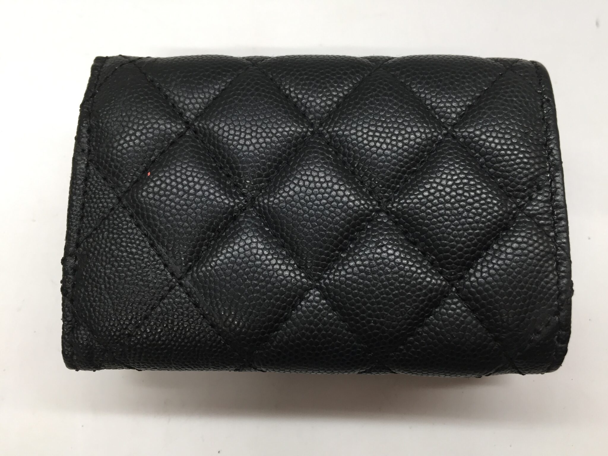 25-95 シャネル(CHANEL)マトラッセ財布　あて革アフター